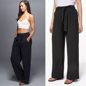 lululemon athletica Black Wide Leg Pants